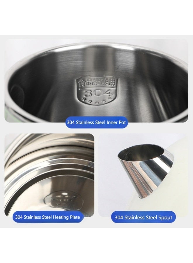 【إصدار محدود بألوان البستلي】غلاية كهربائية كلاسيكية سعة 1.8 لتر، ديكور للمطبخ، غليان سريع 1800 واط، جدار مزدوج ضد الحروق، للمنزل والمكتب - Image 5