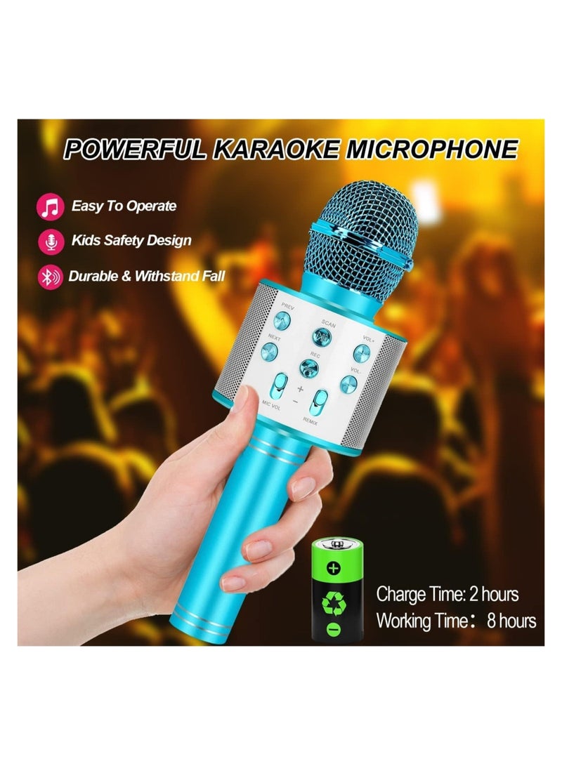 Portable Bluetooth Karaoke Microphone – Professional Voice Changer Wireless Microphone for Kids and Adults - Image 4