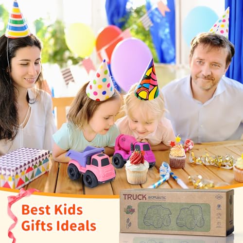 UOYLEYVN Toddler Toys for 2 Year Old Girl, Dump Truck Toys and Mixer Cement, BPA Free, Phthalates Free, PVC, Outdoor Toys for Toddlers 2-3, Ideal Toy Cars for 2 3 4 Year Old Girls Christmas Birthday Gift - Image 4