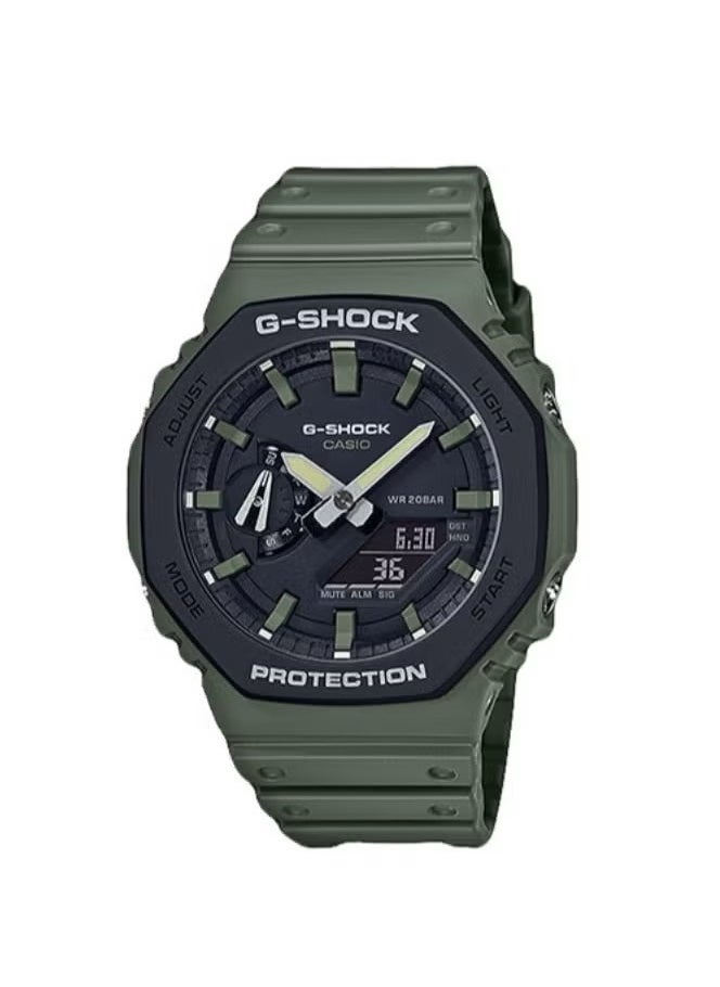 CASIO - G-Shock Green Men's Watch Fashion Analog Digital Quartz Watch GA-2100 Comes in an original gift box - Image 1