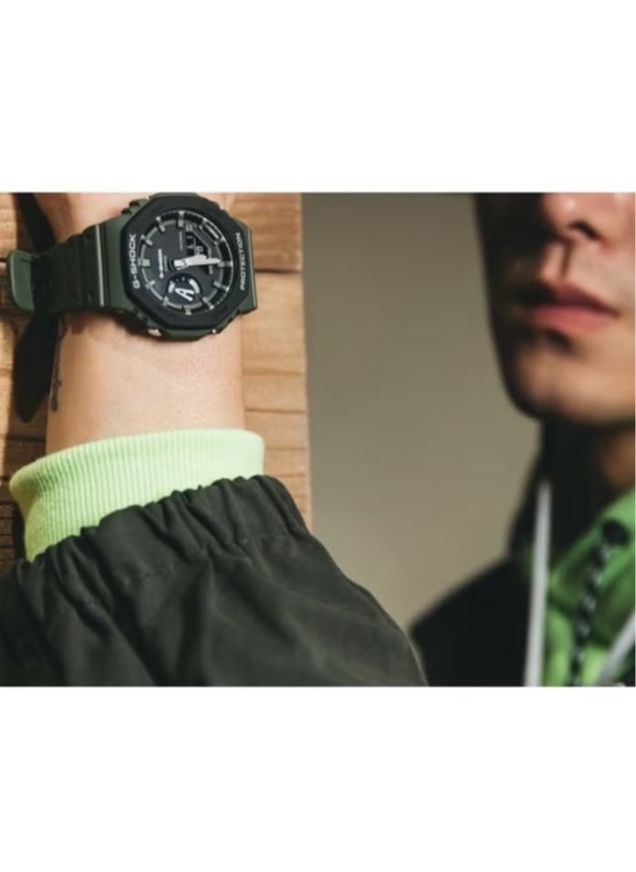 CASIO - G-Shock Green Men's Watch Fashion Analog Digital Quartz Watch GA-2100 Comes in an original gift box - Image 1