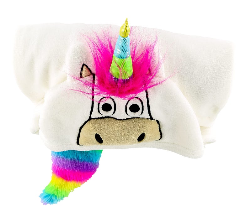 Lazy One Wearable Hooded Blanket for Kids  Animal Hooded Blanket (Unicorn Blanket) - Image 2