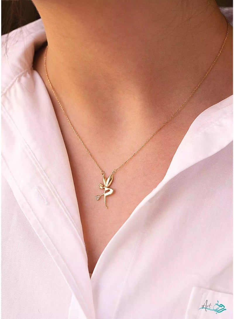 Ruby Art Gold 18K Pure Gold Women’s Necklace – Elegant & Premium Design-  2.14  Gram - Image 2