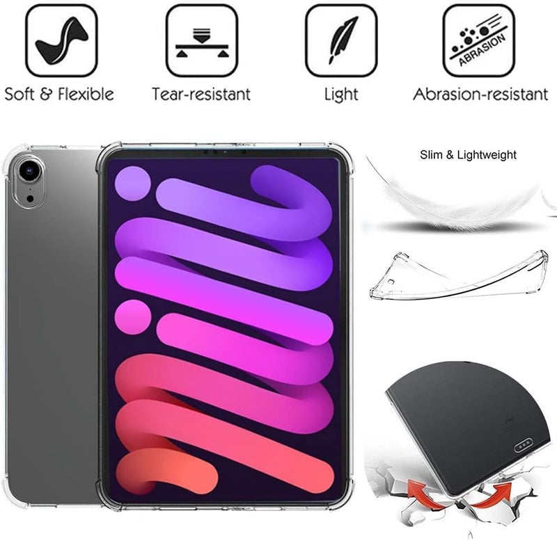 Beauenty Case For Ipad Mini 6 2021 Case Shockproof Transparent Protective Ultra Thin Light Tablet Cover For Ipad Mini 6 2021 8.3 Inch - Image 2