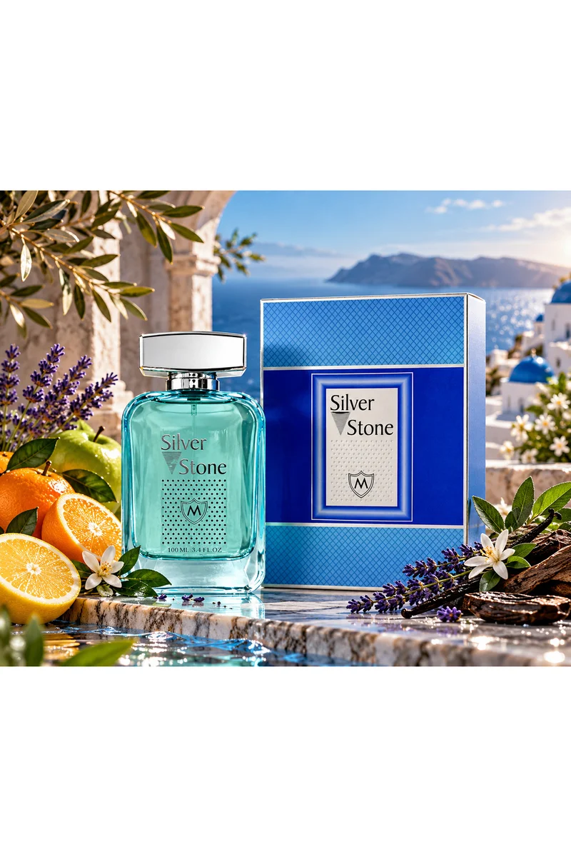 mahabub Silver Stone Eau De Parfum 100ml | Fresh, Fruity & Woody Fragrance