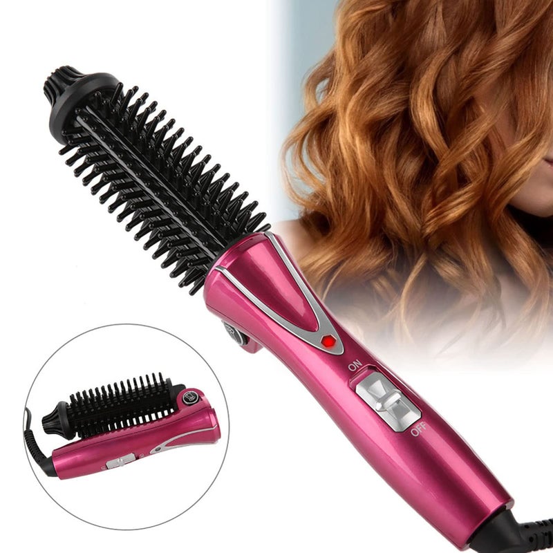 Kireina Electric Hair Curler, Professional Anti Scald Hair Curler Brush, Instant Heat, Curling Brush, Suitable Instant Hairdressing Brush (UK Plug(110-240V)) - Image 1