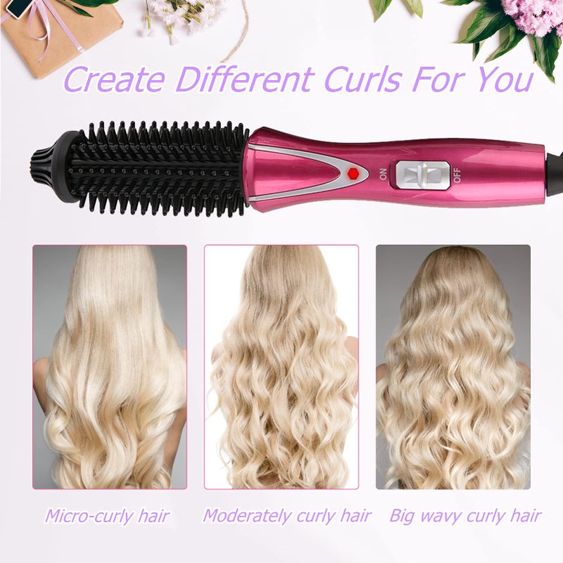 Kireina Electric Hair Curler, Professional Anti Scald Hair Curler Brush, Instant Heat, Curling Brush, Suitable Instant Hairdressing Brush (UK Plug(110-240V)) - Image 2