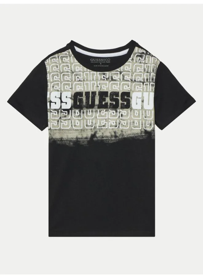 GUESS Kids Printed Crew Neck T-Shirt