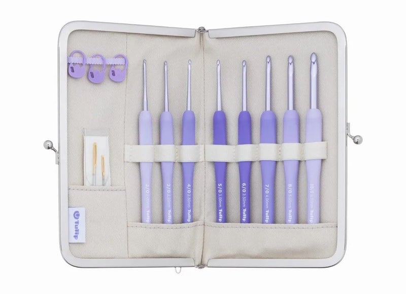 Tulip Tulip Knitting Needles ETIMO Murasaki Crochet Set with Cushion Grip TEM001 - Image 2