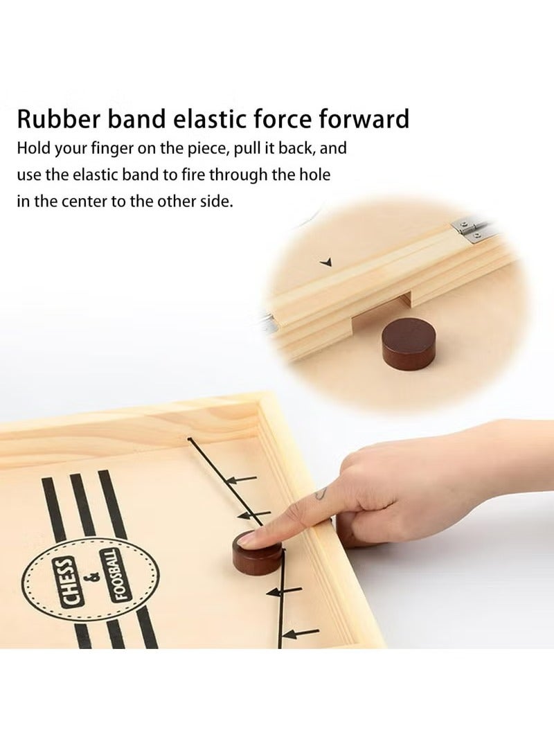 Oasisgalore 15 Inch Magnetic Wooden Chess Set Folding Board Portable Adult Children Family Reunion - Image 4