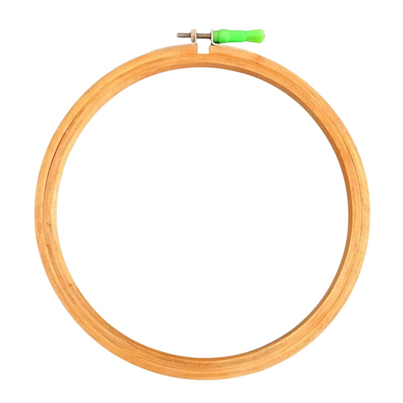 CLEZARO ( Pack of 3 ) Wooden Embroidery Hoop Ring Frame Size : 5, 6 and 7 Inch, Adjustable Cross Stitch Embroidery Circle Hoop, Wooden Embroidery Frame (H144) - Image 4
