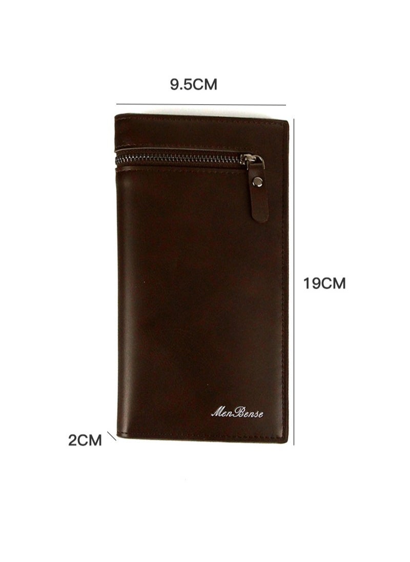 MenBense - Men's Multifunctional Large Capacity Long Wallet 19 * 9.5 * 2CM - Image 1