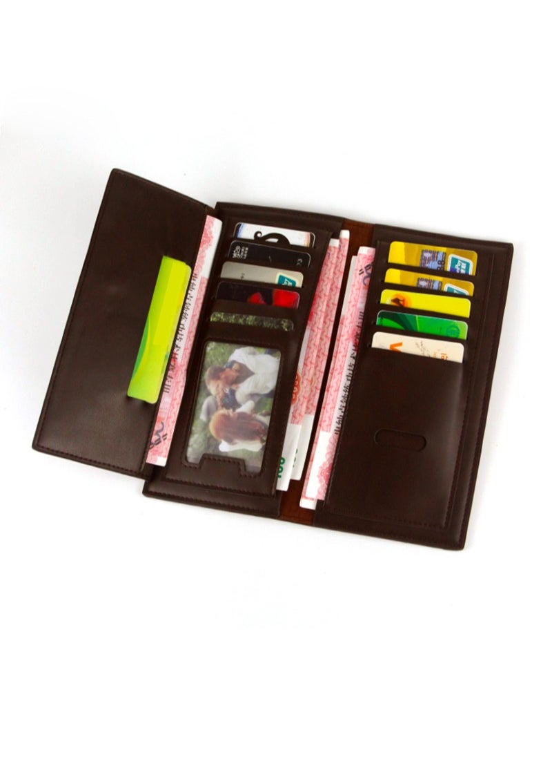 MenBense - Men's Multifunctional Large Capacity Long Wallet 19 * 9.5 * 2CM - Image 1