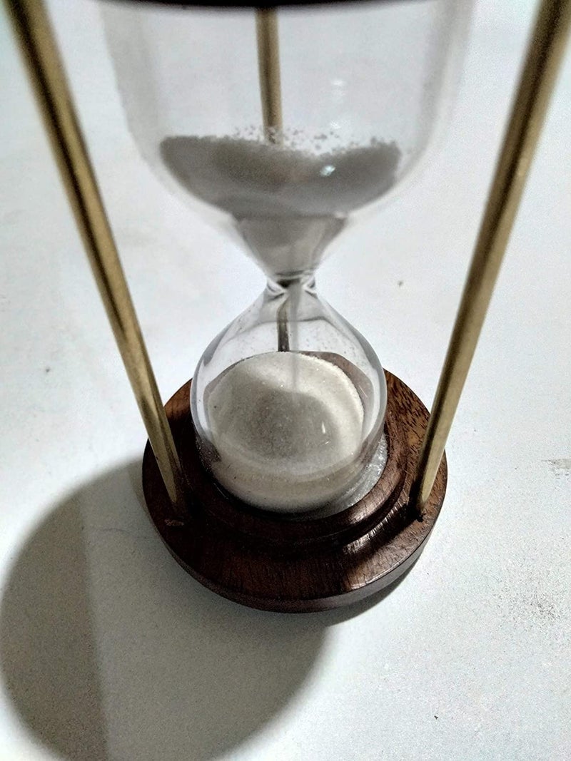 WinMart Nautical_Small hourglaas Sand Timer 1 Mint Size 4inch Home Decor Corner Looking Office Decor - Image 4