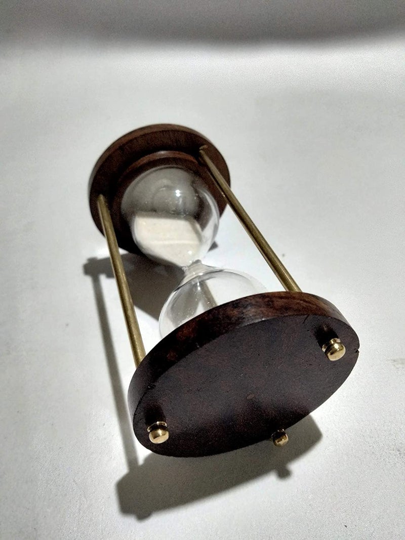 WinMart Nautical_Small hourglaas Sand Timer 1 Mint Size 4inch Home Decor Corner Looking Office Decor - Image 5