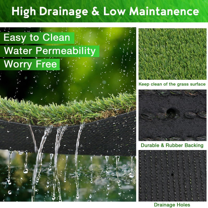 XLX TURF Large Artificial Grass Pad for Dogs Potty, Extra Soft Thick Turf for Indoor Outdoor Patio Balcony, 4 FT X 6 FT - Image 5