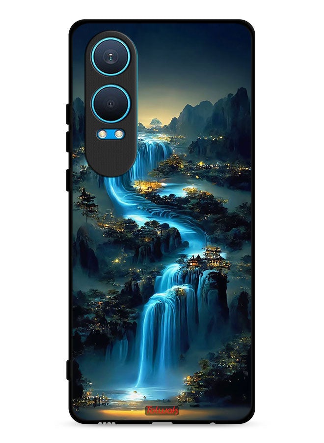 Tolwak غطاء حماية OnePlus Nord CE4 Lite 5G بفن الشلال - Image 1