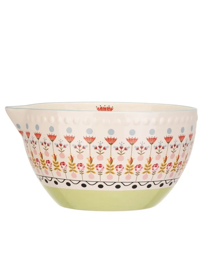 كاث كيدستون Cath Kidston Painted Table Ceramic Mixing Bowl 23Cm