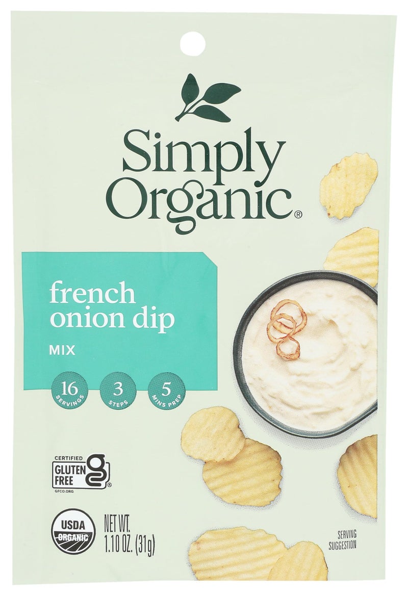 Simply Organic Dip Mix, French Onion, 1.1 oz - Image 1