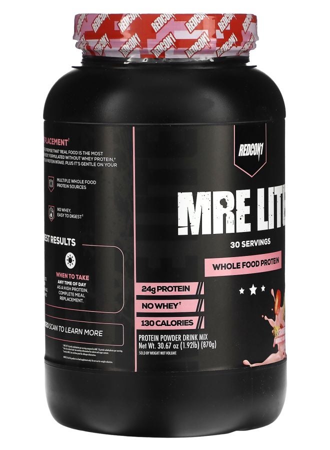 REDCON1 MRE Lite Whole Food Protein Strawberry Shortcake 1.92 lb (870 g) - Image 2