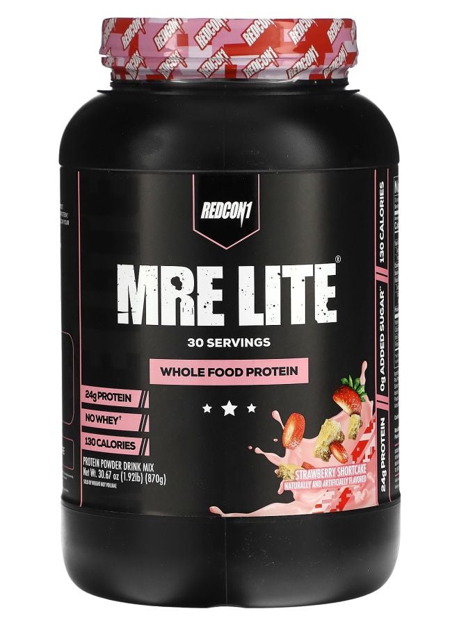REDCON1 MRE Lite Whole Food Protein Strawberry Shortcake 1.92 lb (870 g) - Image 1