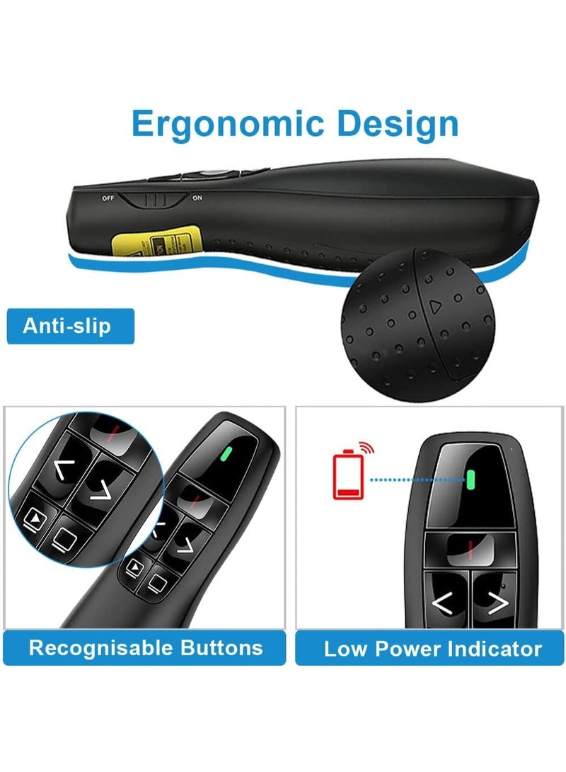 Wireless Presenter Remote Clicker for PowerPoint Presentation Remote, RF 2.4GHz PPT PowerPoint Clicker Presentation Pointer Google Slide Advancer for Mac, Computer, Laptop - Image 5