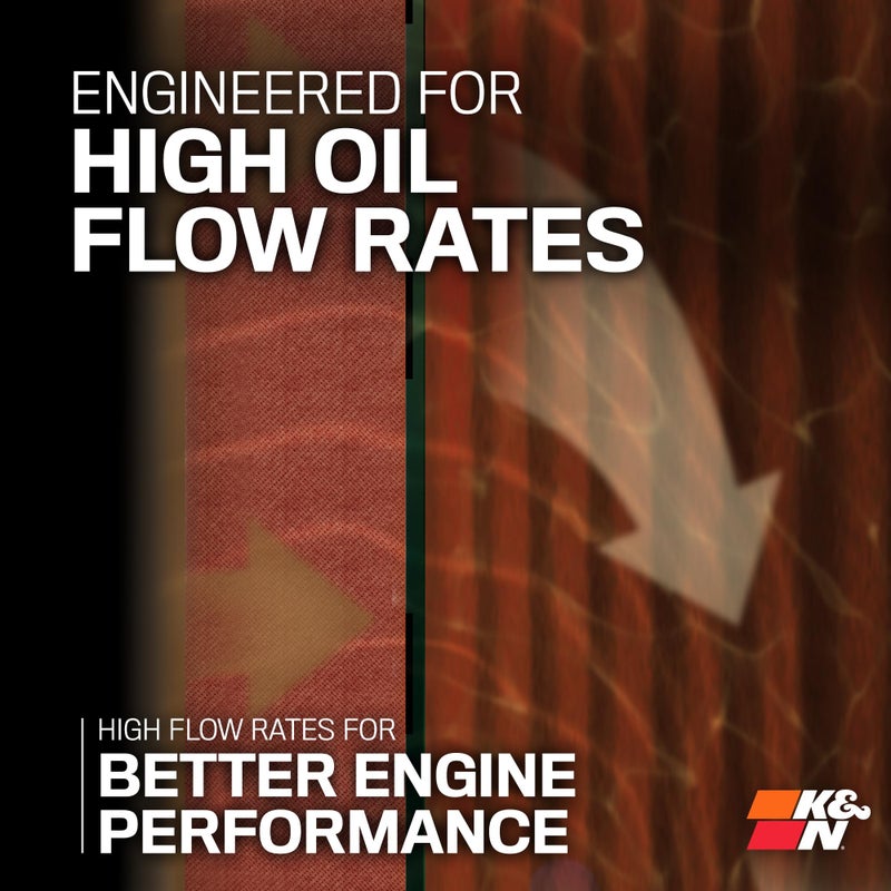 K&N Motorcycle Oil Filter: High Performance, Premium, Designed to be used with Synthetic or Conventional Oils: Fits Select Honda Vehicles, KN-116 - Image 3