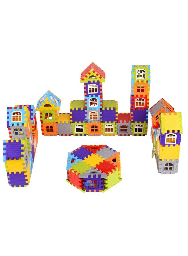 FunBlast Building Blocks For Kids;Small Size House Building Blocks With Windows;Block Game For Kids (215Pcs Blocks With 16 Windows);Multicolor - Image 4