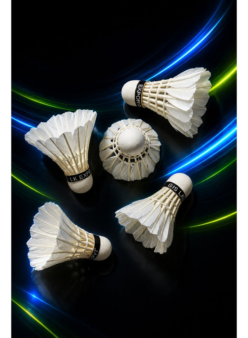ويش كرات ريش تنس الريشة (Shuttlecocks) عالية الجودة من ريش البط – كرات متينة وعالية السرعة للتدريب والممارسة والمنافسات (داخل الصالات وخارجها) – طيران مستقر وأداء يدوم طويلاً – 6 كرات في العبوة. - Image 4