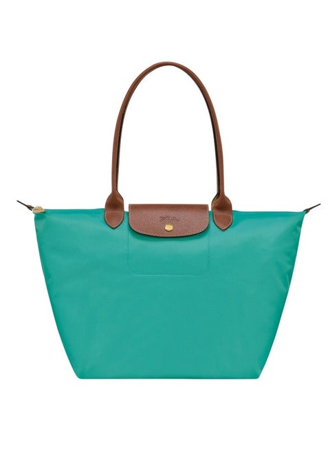 women's large handbag, handbag, shoulder bag, turquoise blue classic