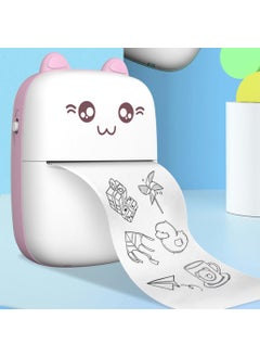 Qasul Portable Mini Pocket Printer Bluetooth Connected Compatible with Phone Computer and Tablet  - Image 1