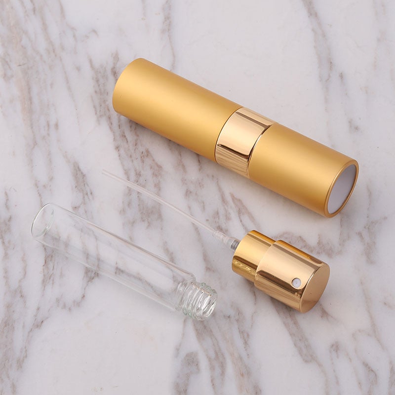 8Ml Perfume Dispensing Bottle Rotating Telescopic Portable Spray Sample Spray Bottle Glass Empty Bottle Can Be Printed With Logo - Image 5