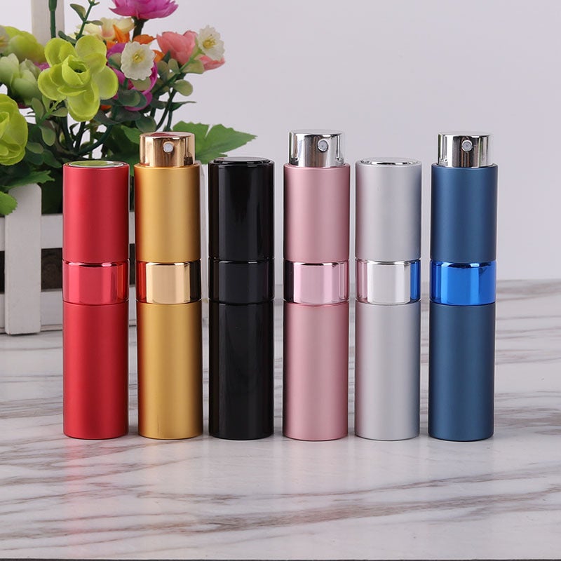 8Ml Perfume Dispensing Bottle Rotating Telescopic Portable Spray Sample Spray Bottle Glass Empty Bottle Can Be Printed With Logo - Image 3