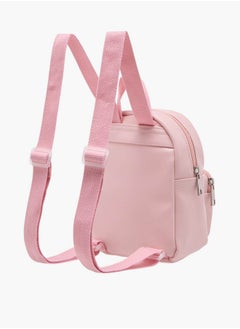 Flora Bella By Shoexpress Textured Backpack with Adjustable Straps and Zip Closure - 8x17x21 cm  - Image 3