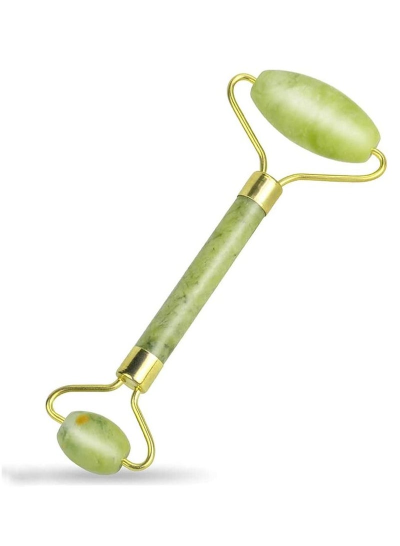 Rubik Jade Roller Natural Stone Facial Massage for Face Eye Neck Skin Care - Image 1