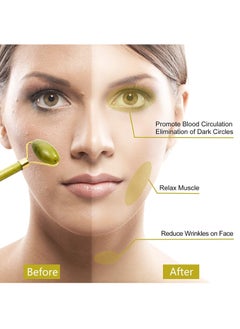 Rubik Jade Roller Natural Stone Facial Massage for Face Eye Neck Skin Care  - Image 3
