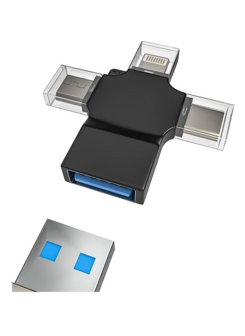 USB OTG Adapter Lightning Male to USB A Female Data Sync Compatible for Samsung for IPhone15 Ipad Pro Air Mini 14 13 12 11 Pro Card Reader, Mouse, Keyboard, Flash Drive Android Micro USB C Type-C
