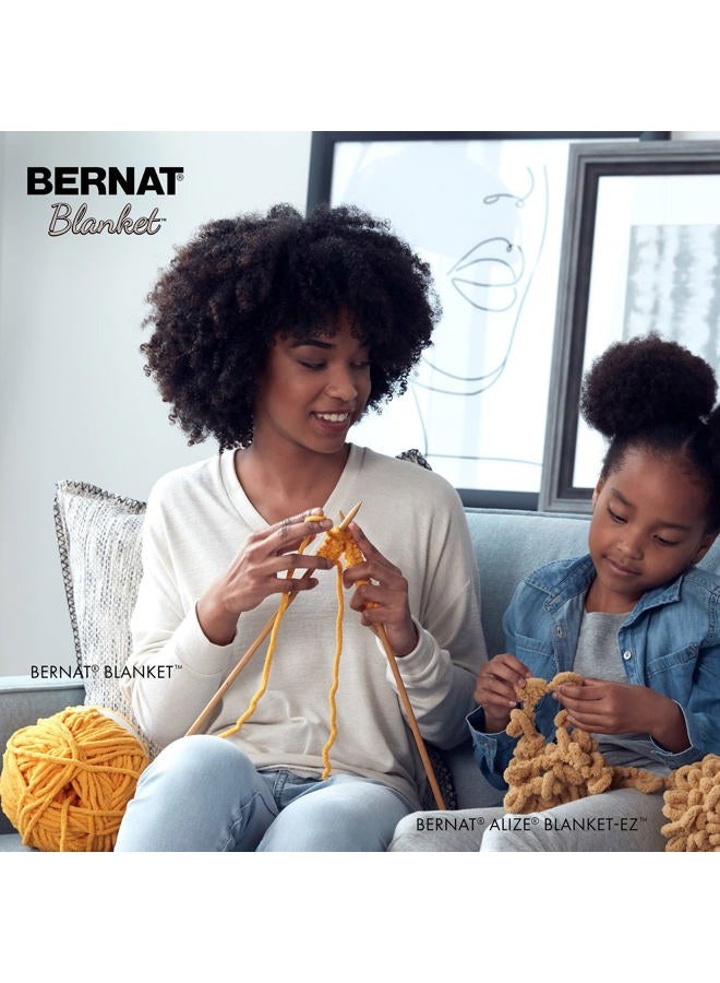Bernat Blanket Navy Yarn - 3 Pack of 150g/5.3oz - Polyester - 6 Super Bulky - 108 Yards - Knitting, Crocheting, Crafts & Amigurumi, Chunky Chenille Yarn - Image 4