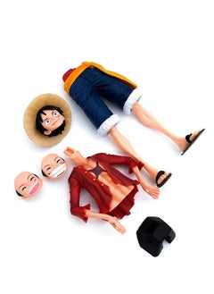 Furtey One Piece Monkey D Luffy Figure 3 Faces Changing Artist Action Figure Collectible Model Toy  - Image 3