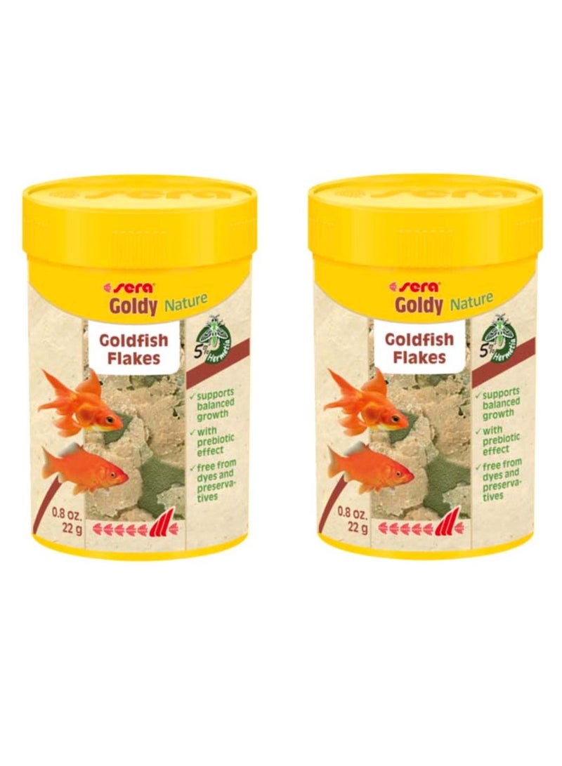 Sera 2pcs Goldy Nature Fish Food 100ml