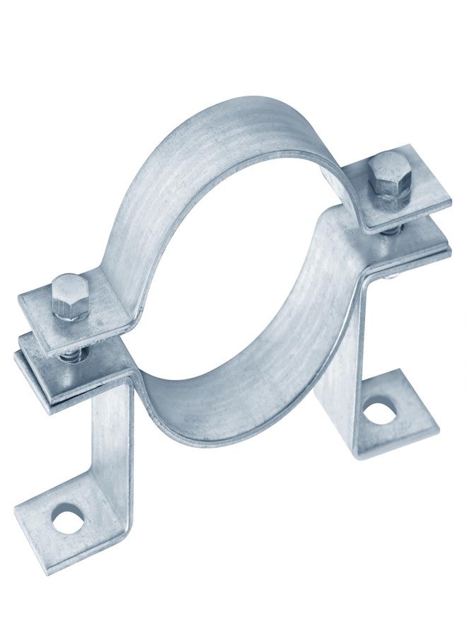 OTTFF مجموعة من 4 مشابك أنابيب OTTFF لأنابيب السباكة مقاس 3 بوصات (القطر الخارجي الفعلي 3-1/2 بوصة)، مع حزام تعليق على الحائط بفتحة تهوية من الفولاذ لأنابيب المدخنة الصلبة - Image 1