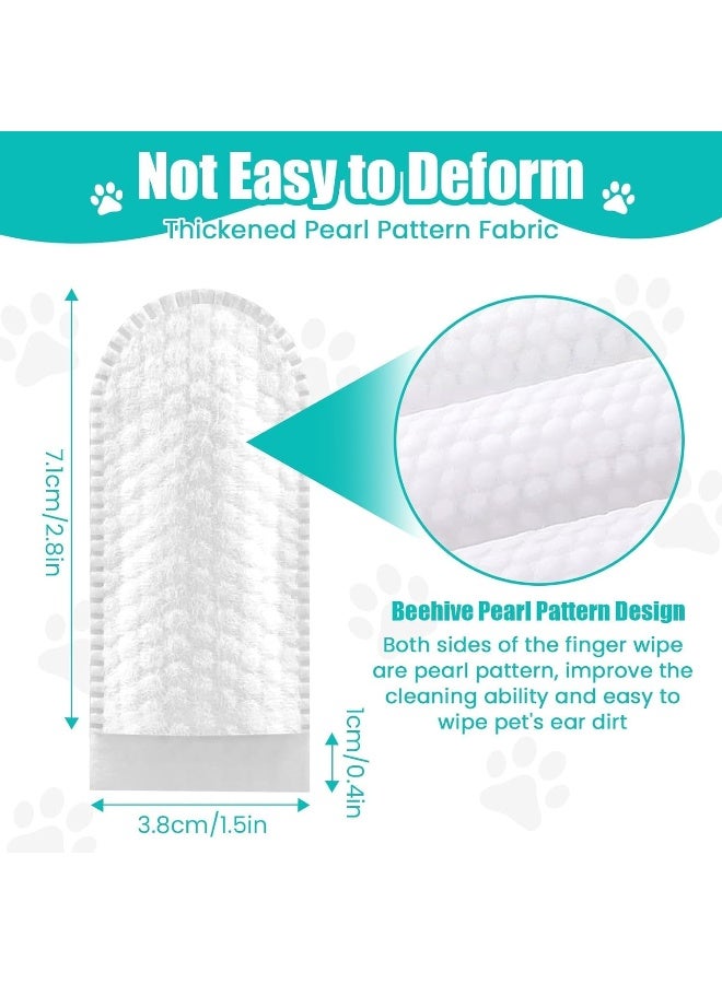 Mumoo Bear Pet Dental Fingers Wipes, Oral Cleansing Teeth Wipes Pads for Dogs and Cats - Optimize Oral Health, Freshen Breath- 60 Wipes - Image 2