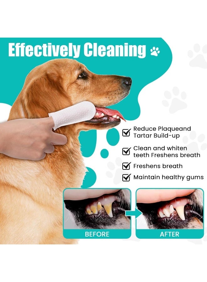 Mumoo Bear Pet Dental Fingers Wipes, Oral Cleansing Teeth Wipes Pads for Dogs and Cats - Optimize Oral Health, Freshen Breath- 60 Wipes - Image 5