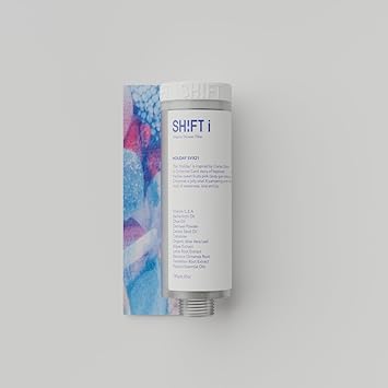 SH!FT Vitamin C Shower Water Filter with Holiday Scent Advanced Purification Natural Hair and Skin Care Easy Install for Home and Travel Use Easy Installation Fits Most Showers - Image 1