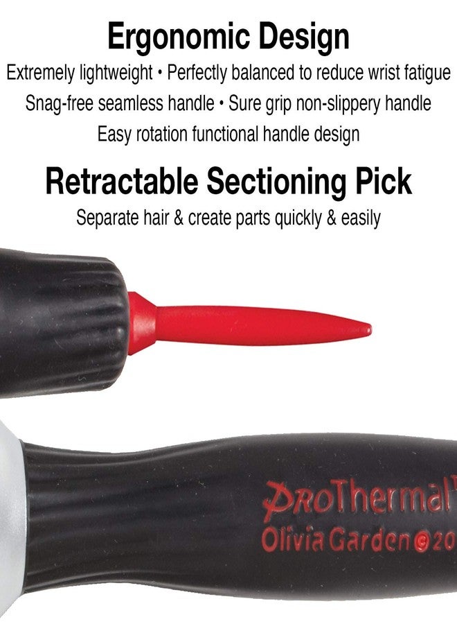 Olivia Garden ProThermal Anti-Static Round Hair Brush T-16 (3/4") - Image 4