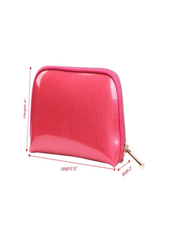 EMILYSTORES SHINING Crown Muliti-Functional Portable Travel Makeup Tote Bag Cosmetic Pouch For Storage Toiletry Travel Accessories, Silver Color - Image 2