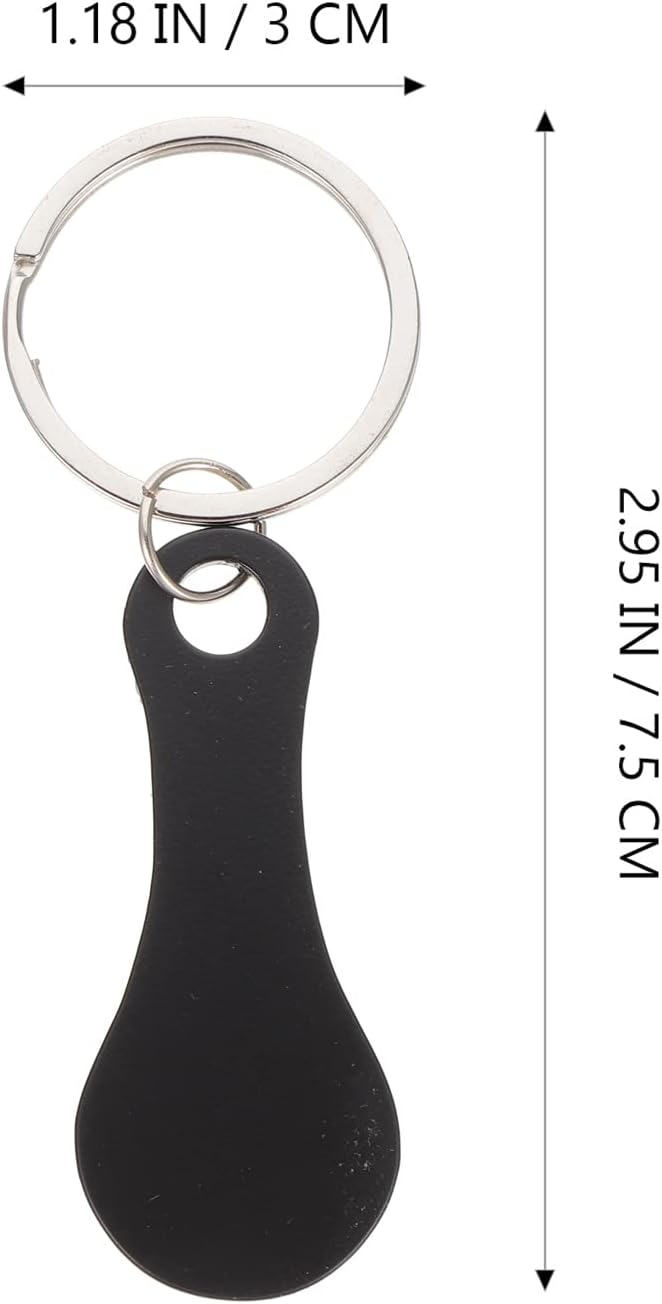 كلاراكو Klarako 2 قطعة من رموز عربة التسوق سلسلة مفاتيح معدنية مفاتيح تحرير عربة التسوق - Image 3