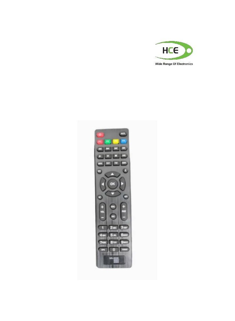 Remote Control For Star Sat Receiver SR-2030, 2060, 2080 | Star Sat Receiver Remote Black