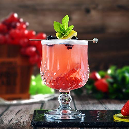 SYANKA Italian Premium Cocktail Glasses Set of 6, 190 ML, Transparent, Ideal for Soda, Juice, Milk, Coke, Beer, Spirits, Water and Mixed Drinks. - Image 2