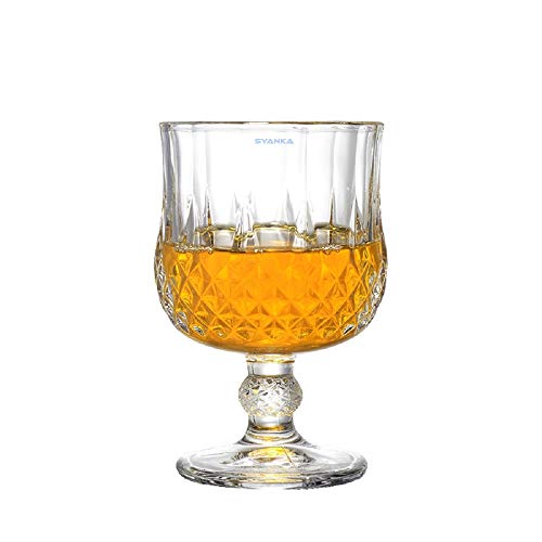 SYANKA Italian Premium Cocktail Glasses Set of 6, 190 ML, Transparent, Ideal for Soda, Juice, Milk, Coke, Beer, Spirits, Water and Mixed Drinks. - Image 5